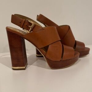 Michael Kors Sedgwick Leather Slingback